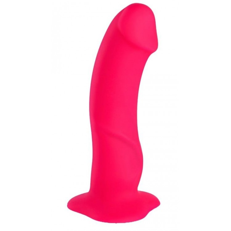 Ярко-розовый реалистичный фаллоимитатор The Boss Dildo - 18 см.