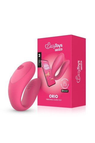 Розовый интерактивный вибростимулятор для пар Orio