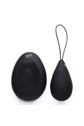 Черное виброяйцо с пультом ДУ 10X Silicone Vibrating Egg