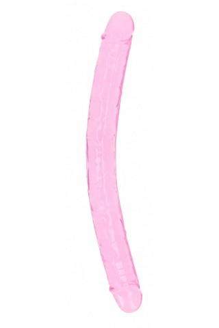 Двусторонний розовый фаллоимитатор - 34 см.