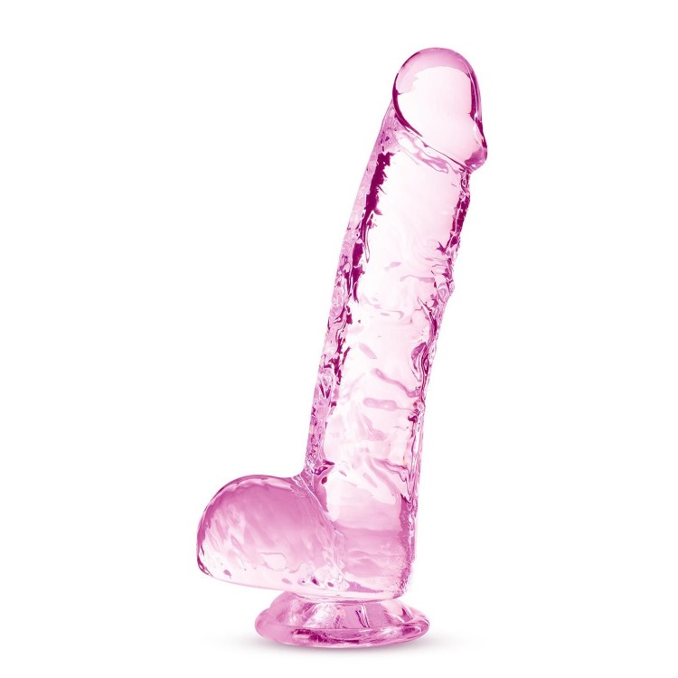 Розовый фаллоимитатор 6 Inch Crystalline Dildo - 15,2 см.