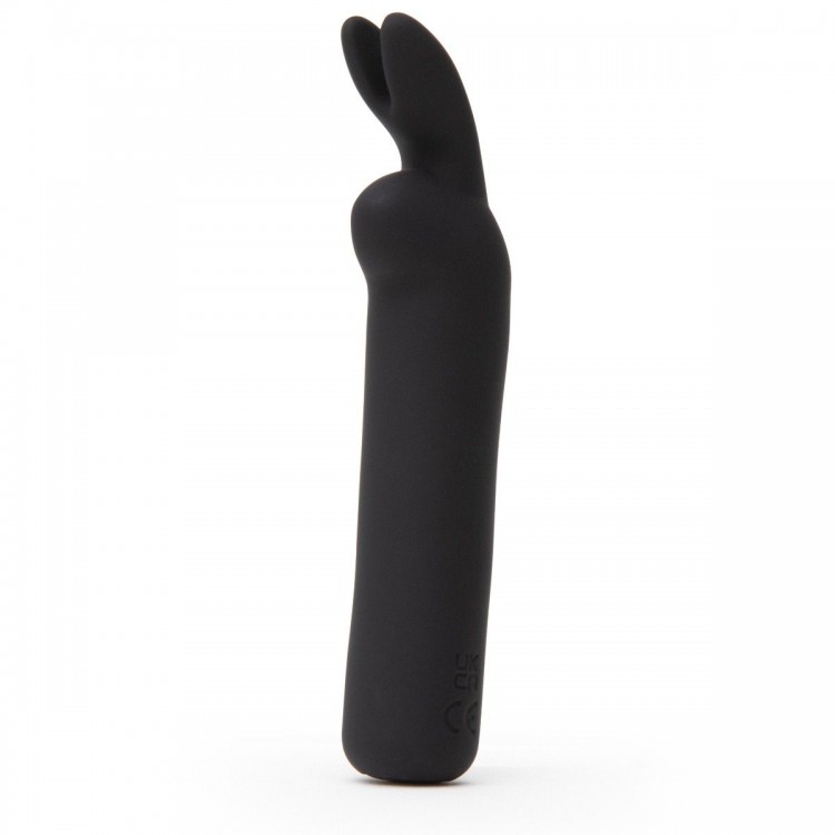 Черная вибропуля с ушками Rechargeable Rabbit Ears Bullet Vibrator