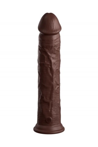 Коричневый фаллоимитатор-реалистик 11 Silicone Dual Density Cock - 29,5 см.