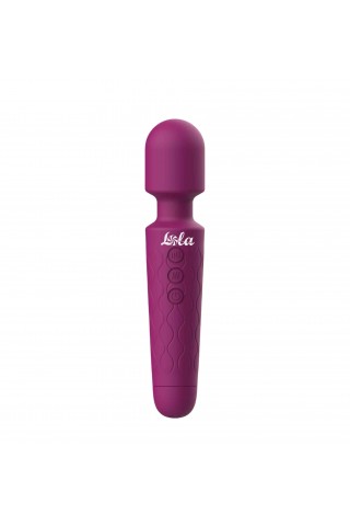 Фиолетовый жезловый вибромассажер Dreaming Wand - 20 см.