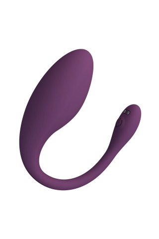 Фиолетовое виброяйцо Dora с управлением через приложение