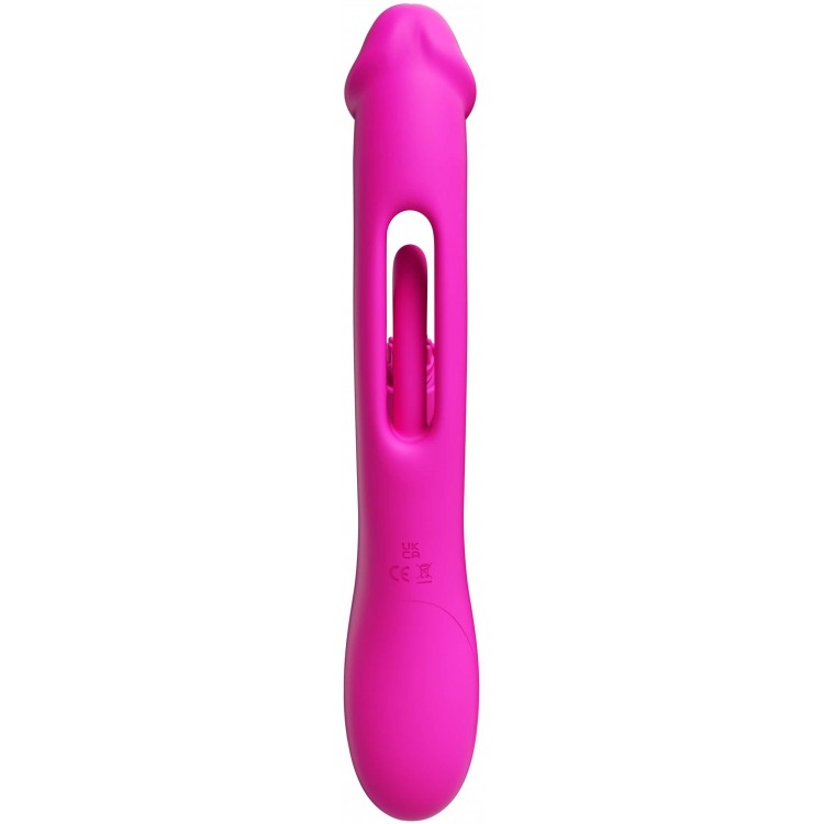 Розовый вибратор-кролик G Spot Ultra - 26,5 см.