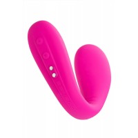 Ярко-розовый многофункциональный стимулятор для пар Dolce