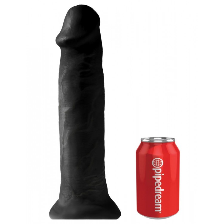 Черный фаллоимитатор-гигант на присоске 14" Cock - 36 см.