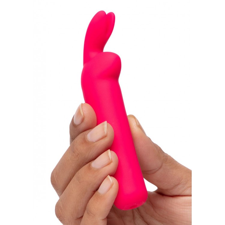 Розовая вибропуля с ушками Rechargeable Rabbit Ears Bullet Vibrator