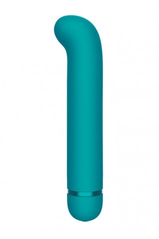 Бирюзовый перезаряжаемый вибратор Flamie - 18,5 см.