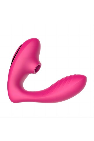 Розовый вибромассажер Clitoral Sucking Vibrator OG для стимуляции клитора и точки G