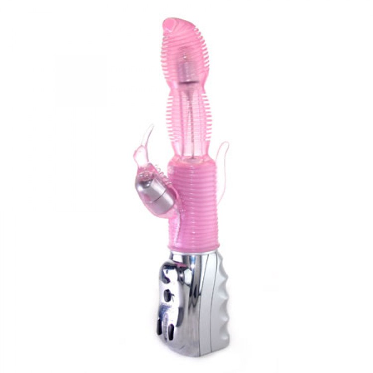 Вибромассажер "Волна" с ротацией, стимуляцией клитора и 7 уровнями вибрации