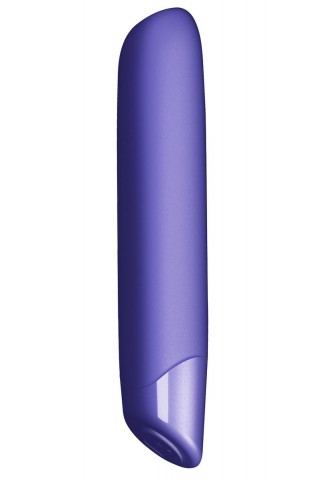 Фиолетовый классический вибратор Very Peri - 16 см.