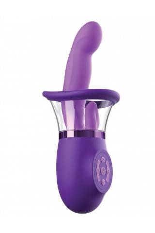 Фиолетовая помпа-вибратор Ultimate Pleasure Pro Plus