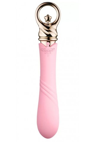 Розовый вибратор для G-точки Courage - 20,6 см.