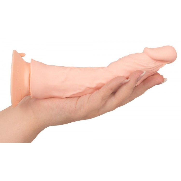 Телесный вибратор на присоске с пультом ДУ Bendable RC Vibrator - 21,5 см. Телесный вибратор на присоске с пультом ДУ Bendable RC Vibrator - 21,5 см.