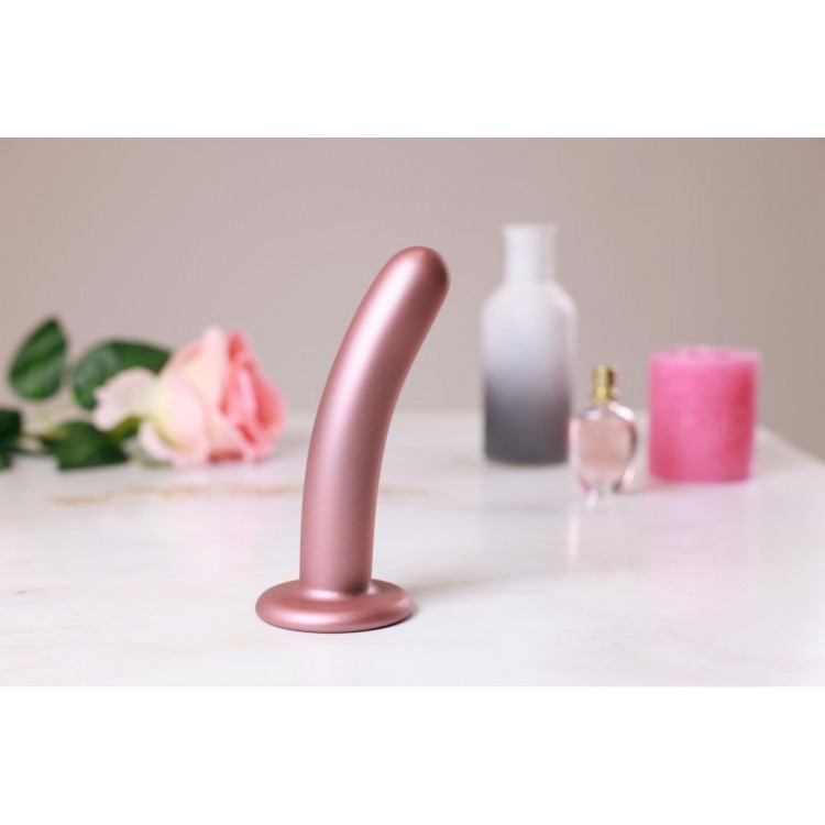 Розовый фаллоимитатор Smooth G-Spot - 15 см.