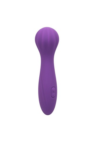 Фиолетовый вибромассажер Stella Liquid Silicone “O” Wand - 17,75 см.