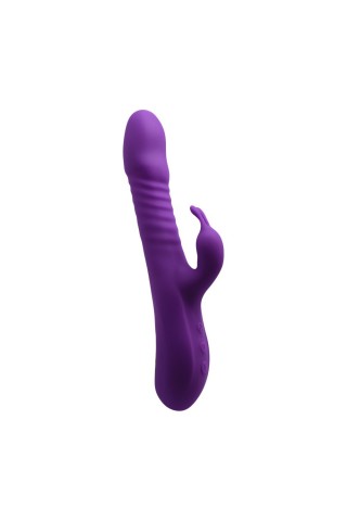 Фиолетовый вибратор-кролик Romax - 24,4 см.
