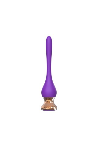 Фиолетовый вибромассажер Nipple Vibrator - 14,5 см.