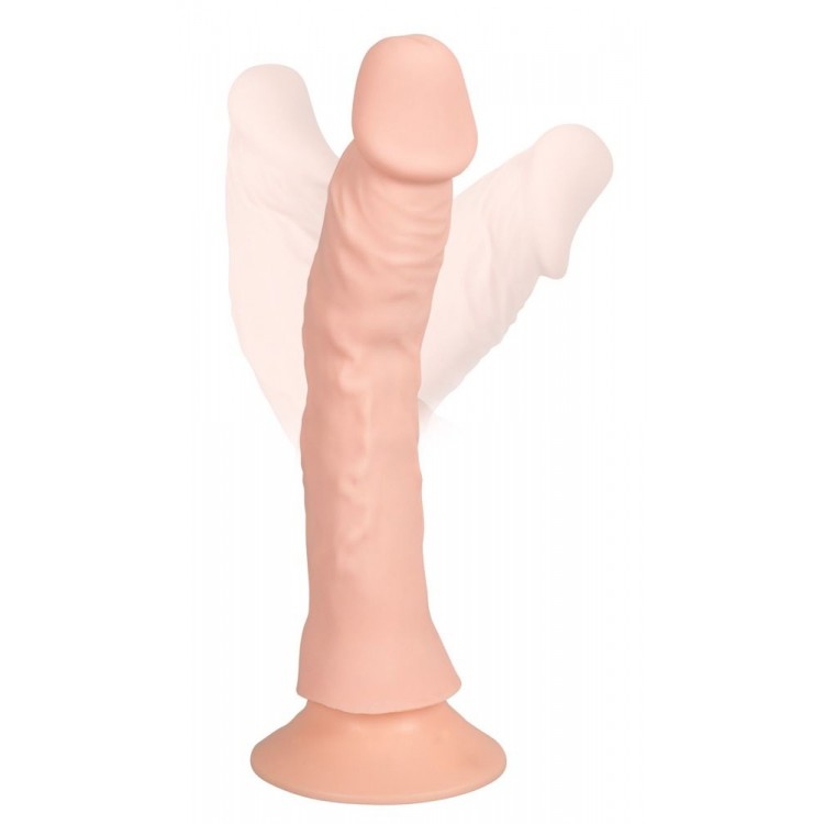 Телесный вибратор на присоске с пультом ДУ Bendable RC Vibrator - 21,5 см. Телесный вибратор на присоске с пультом ДУ Bendable RC Vibrator - 21,5 см.