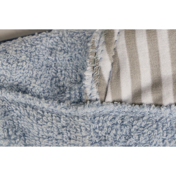 Халат детский махровый с капюшоном для мальчиков TEENY-blue 912/1, KARNA