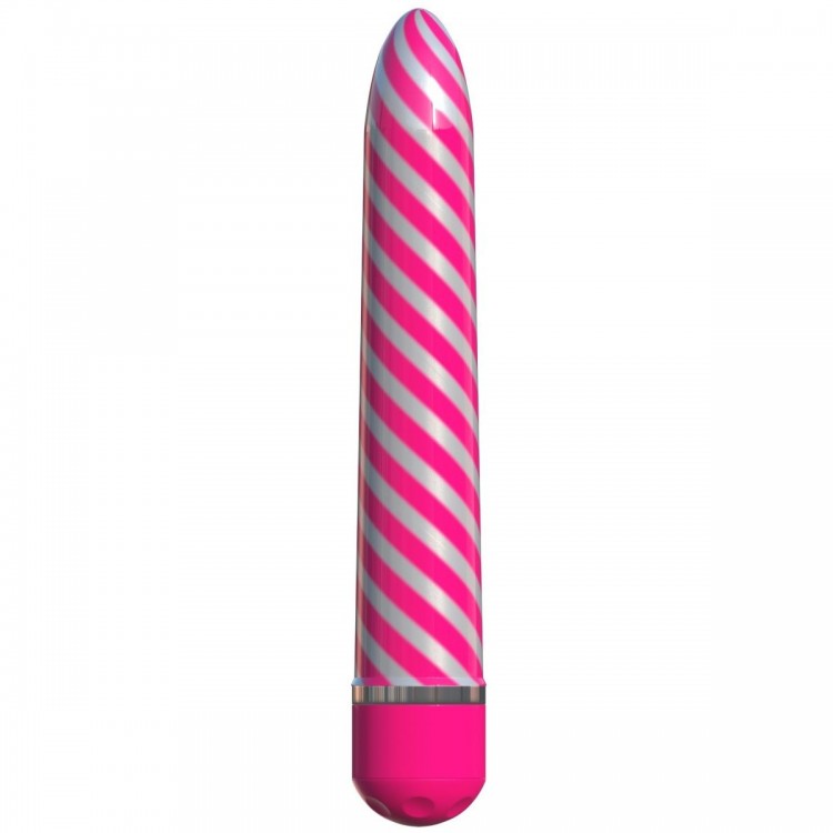 Розовый вибратор Sweet Swirl Vibrator - 21,3 см.