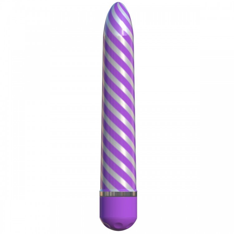 Фиолетовый вибратор Sweet Swirl Vibrator - 21,3 см.