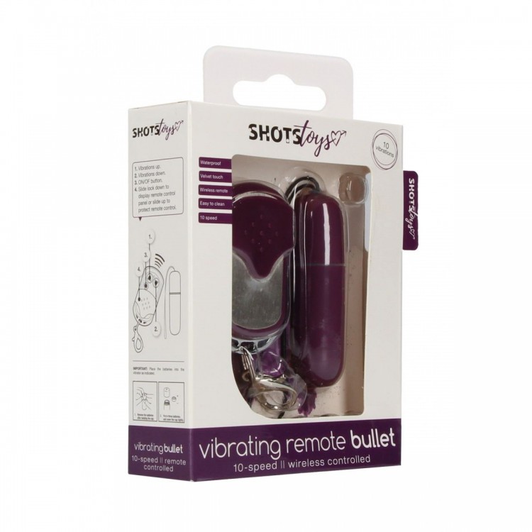 Фиолетовый вибростимулятор Remote Vibrating Bullet