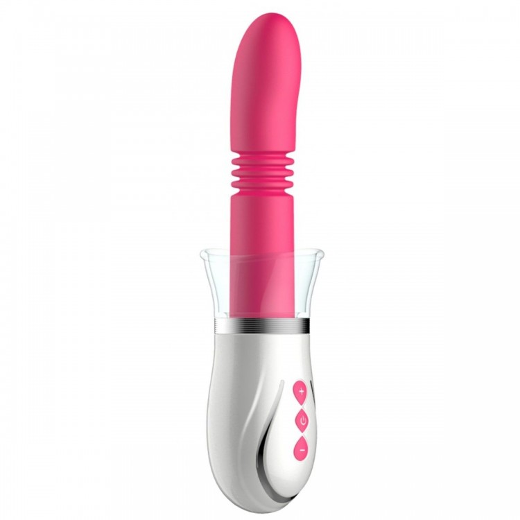 Розовый набор Thruster 4 in 1 Rechargeable Couples Pump Kit