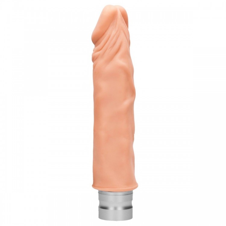 Телесный реалистичный вибратор Vibrating Dildo - 21,5 см.