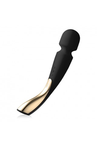 Черный вибромассажёр Lelo Smart Wand 2 Large - 30,4 см.