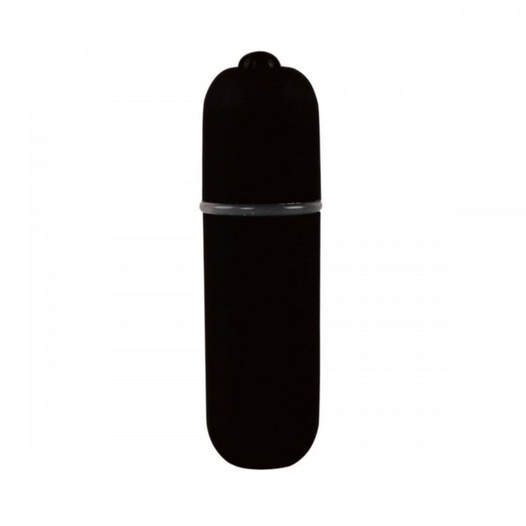 Черная вибропуля Power Bullet - 6,2 см.