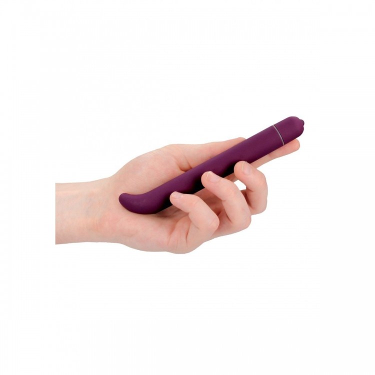 Фиолетовый компактный вибростимулятор G-Spot Vibrator - 16 см.