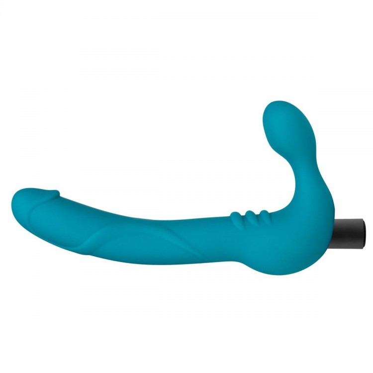Бирюзовый безремневой страпон Luna Strapless Silicone Dildo - 22,86 см. Бирюзовый безремневой страпон Luna Strapless Silicone Dildo - 22,86 см.