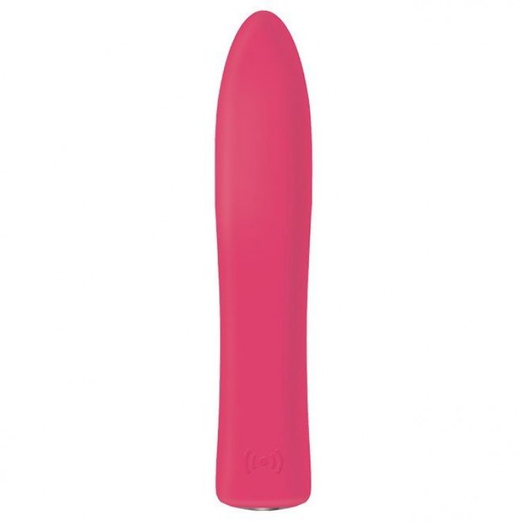 Розовая вибропуля SENSOR TOUCH BULLET - 12 см.
