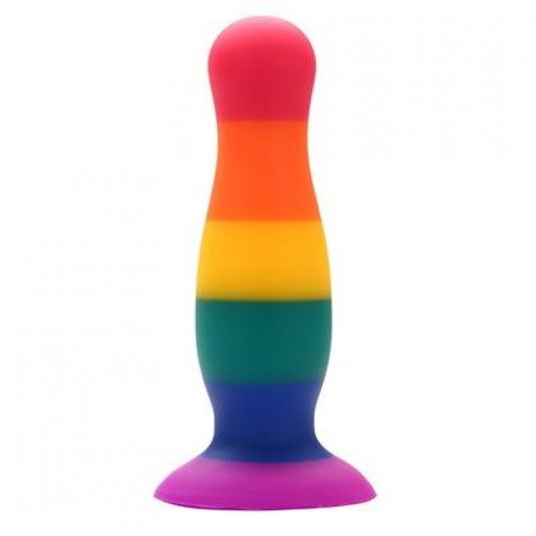 Разноцветная анальная пробка COLOURFUL PLUG - 10,5 см.