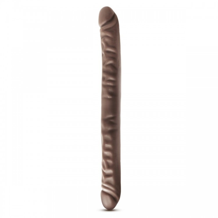 Коричневый двусторонний фаллоимитатор 18 Inch Double Dildo - 45,7 см.