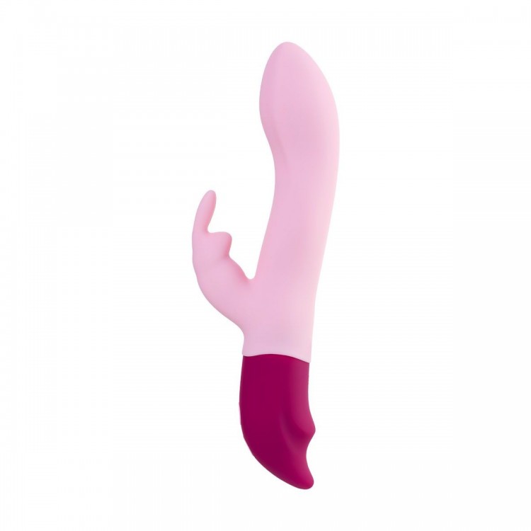 Розовый вибратор-кролик Hello Rabbit - 24,5 см.
