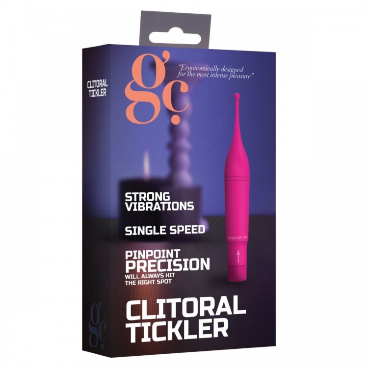 Розовый клиторальный вибромассажер Clitoral Tickler - 16,2 см. Розовый клиторальный вибромассажер Clitoral Tickler - 16,2 см.
