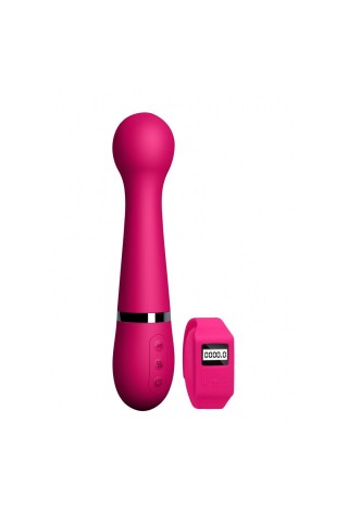 Розовый вибромассажер Kegel Wand - 18,5 см.