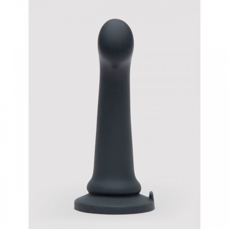 Черный фаллоимитатор Feel It Baby Silicone G-Spot Dildo - 17,8 см.