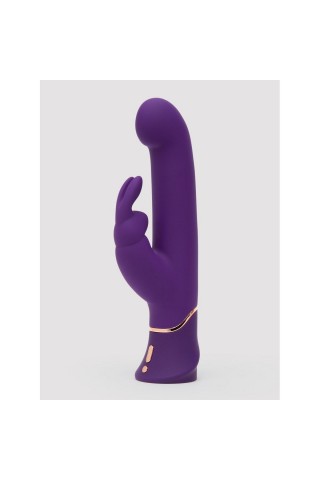 Фиолетовый вибратор Greedy Girl Power Motion Thrusting Rabbit Vibrator - 21,6 см.