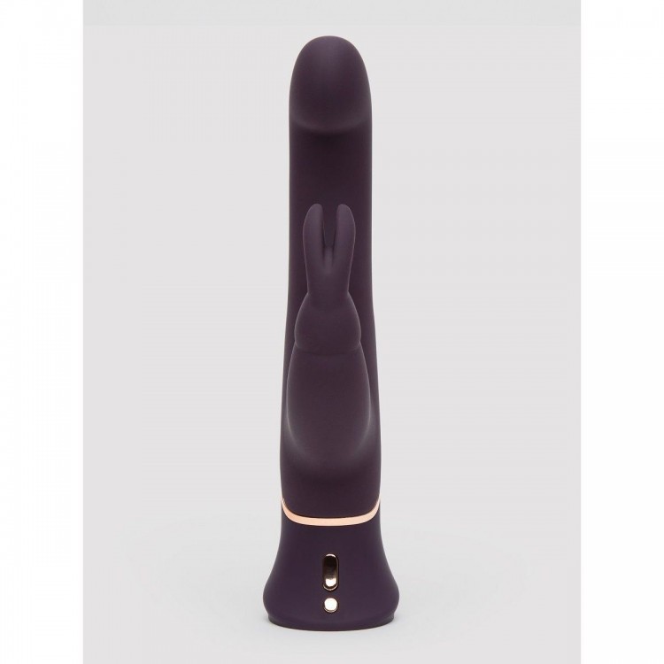 Фиолетовый вибратор-кролик Greedy Girl G-Spot Stroker Rabbit Vibrator - 24,1 см.