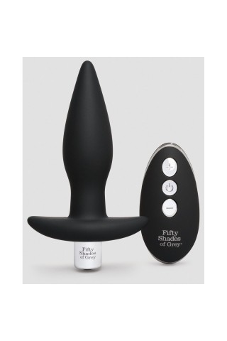 Черная вибровтулка Relentless Vibrations Remote Control Butt Plug - 11,4 см.