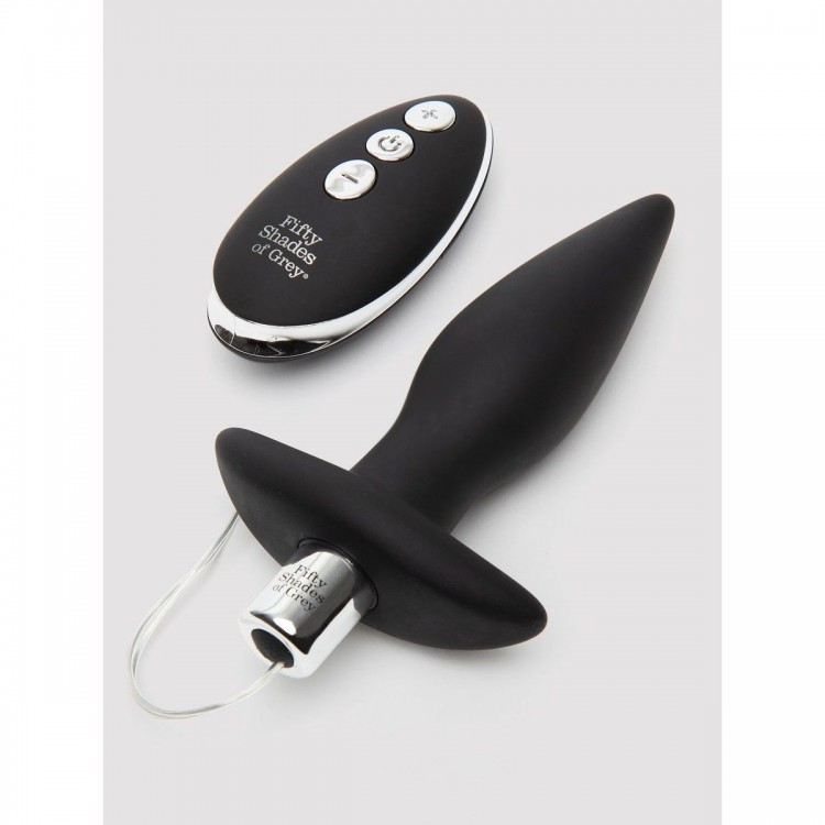 Черная вибровтулка Relentless Vibrations Remote Control Butt Plug - 11,4 см.