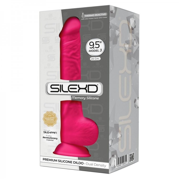 Розовый фаллоимитатор-реалистик Premium Dildo 9,5" Model 3 Premium - 24 см.