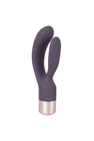 Фиолетовый вибратор-кролик Elegant Rabbit - 15,2 см.