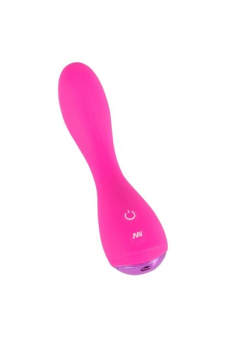 Розовый силиконовый вибратор G-Punkt-Vibrator - 16,7 см.