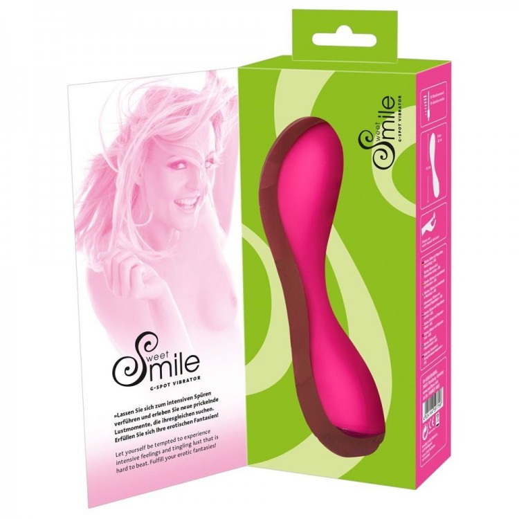 Розовый силиконовый вибратор G-Punkt-Vibrator - 16,7 см.